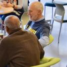 Students meet together over coffee